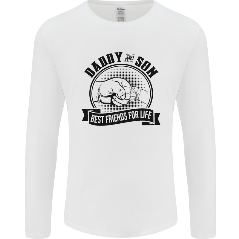 Daddy & Son Best FriendsFather's Day Mens Long Sleeve T-Shirt White