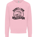 Daddy & Son Best FriendsFather's Day Mens Sweatshirt Jumper Light Pink