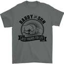 Daddy & Son Best FriendsFather's Day Mens T-Shirt Cotton Gildan Charcoal