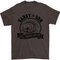 Daddy & Son Best FriendsFather's Day Mens T-Shirt Cotton Gildan Dark Chocolate