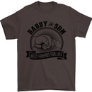 Daddy & Son Best FriendsFather's Day Mens T-Shirt Cotton Gildan Dark Chocolate