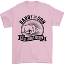 Daddy & Son Best FriendsFather's Day Mens T-Shirt Cotton Gildan Light Pink