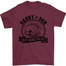Daddy & Son Best FriendsFather's Day Mens T-Shirt Cotton Gildan Maroon