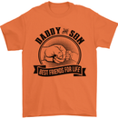 Daddy & Son Best FriendsFather's Day Mens T-Shirt Cotton Gildan Orange