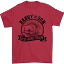 Daddy & Son Best FriendsFather's Day Mens T-Shirt Cotton Gildan Red