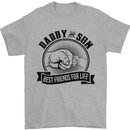 Daddy & Son Best FriendsFather's Day Mens T-Shirt Cotton Gildan Sports Grey