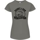 Daddy & Son Best FriendsFather's Day Womens Petite Cut T-Shirt Charcoal