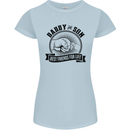 Daddy & Son Best FriendsFather's Day Womens Petite Cut T-Shirt Light Blue