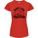 Daddy & Son Best FriendsFather's Day Womens Petite Cut T-Shirt Red