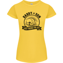 Daddy & Son Best FriendsFather's Day Womens Petite Cut T-Shirt Yellow