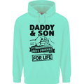 Daddy & Son Best Friends Father's Day Childrens Kids Hoodie Peppermint