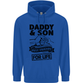Daddy & Son Best Friends Father's Day Childrens Kids Hoodie Royal Blue