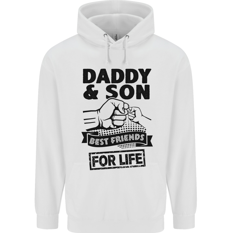 Daddy & Son Best Friends Father's Day Childrens Kids Hoodie White
