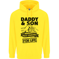 Daddy & Son Best Friends Father's Day Childrens Kids Hoodie Yellow