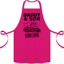 Daddy & Son Best Friends Father's Day Cotton Apron 100% Organic Pink