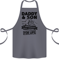 Daddy & Son Best Friends Father's Day Cotton Apron 100% Organic Steel