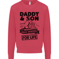 Daddy & Son Best Friends Father's Day Kids Sweatshirt Jumper Heliconia