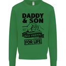 Daddy & Son Best Friends Father's Day Kids Sweatshirt Jumper Irish Green