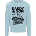 Daddy & Son Best Friends Father's Day Kids Sweatshirt Jumper Light Blue