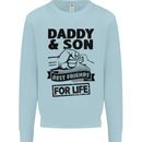 Daddy & Son Best Friends Father's Day Kids Sweatshirt Jumper Light Blue