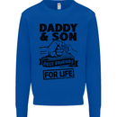 Daddy & Son Best Friends Father's Day Kids Sweatshirt Jumper Royal Blue