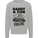 Daddy & Son Best Friends Father's Day Kids Sweatshirt Jumper Sports Grey