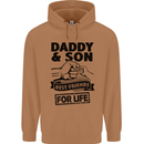 Daddy & Son Best Friends Father's Day Mens 80% Cotton Hoodie Caramel Latte