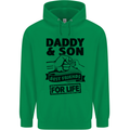 Daddy & Son Best Friends Father's Day Mens 80% Cotton Hoodie Irish Green