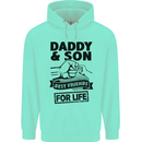 Daddy & Son Best Friends Father's Day Mens 80% Cotton Hoodie Peppermint