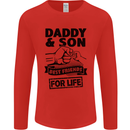 Daddy & Son Best Friends Father's Day Mens Long Sleeve T-Shirt Red