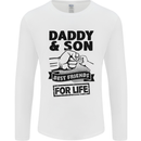 Daddy & Son Best Friends Father's Day Mens Long Sleeve T-Shirt White