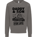 Daddy & Son Best Friends Father's Day Mens Sweatshirt Jumper Charcoal