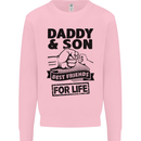 Daddy & Son Best Friends Father's Day Mens Sweatshirt Jumper Light Pink