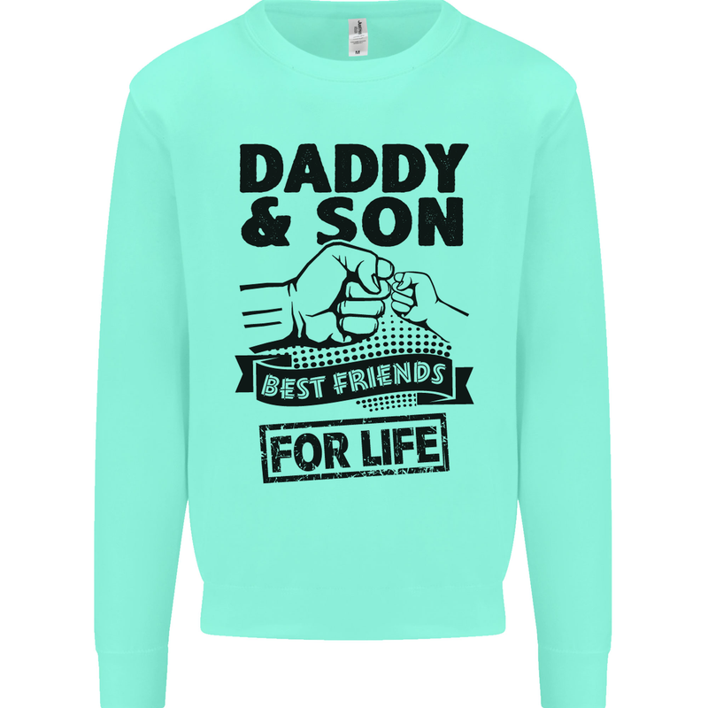 Daddy & Son Best Friends Father's Day Mens Sweatshirt Jumper Peppermint