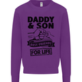 Daddy & Son Best Friends Father's Day Mens Sweatshirt Jumper Purple