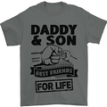 Daddy & Son Best Friends Father's Day Mens T-Shirt Cotton Gildan Charcoal