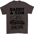 Daddy & Son Best Friends Father's Day Mens T-Shirt Cotton Gildan Dark Chocolate