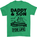 Daddy & Son Best Friends Father's Day Mens T-Shirt Cotton Gildan Irish Green