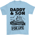 Daddy & Son Best Friends Father's Day Mens T-Shirt Cotton Gildan Light Blue