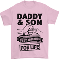 Daddy & Son Best Friends Father's Day Mens T-Shirt Cotton Gildan Light Pink