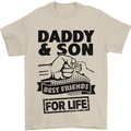 Daddy & Son Best Friends Father's Day Mens T-Shirt Cotton Gildan Sand