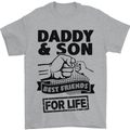 Daddy & Son Best Friends Father's Day Mens T-Shirt Cotton Gildan Sports Grey
