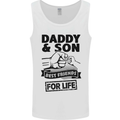 Daddy & Son Best Friends Father's Day Mens Vest Tank Top White