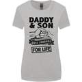 Daddy & Son Best Friends Father's Day Womens Wider Cut T-Shirt Sports Grey