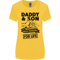 Daddy & Son Best Friends Father's Day Womens Wider Cut T-Shirt Yellow