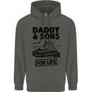 Daddy & Sons Best Friends Father's Day Childrens Kids Hoodie Storm Grey