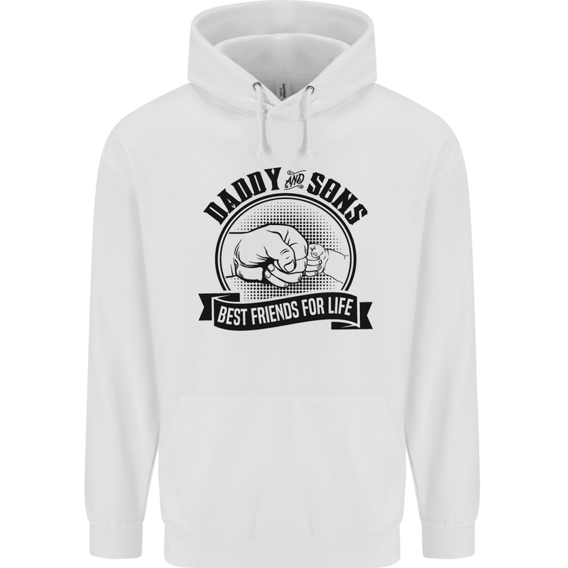 Daddy & Sons Best Friends Father's Day Childrens Kids Hoodie White