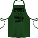 Daddy & Sons Best Friends Father's Day Cotton Apron 100% Organic Forest Green