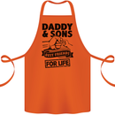 Daddy & Sons Best Friends Father's Day Cotton Apron 100% Organic Orange