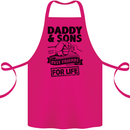 Daddy & Sons Best Friends Father's Day Cotton Apron 100% Organic Pink
